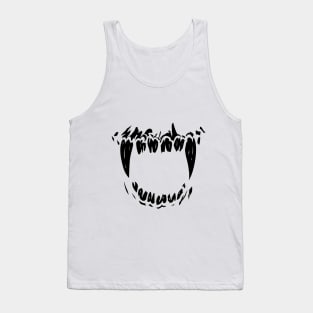 Monster Fangs - Vampire Fangs - Zombie Fangs - horror, goth, creepy Tank Top